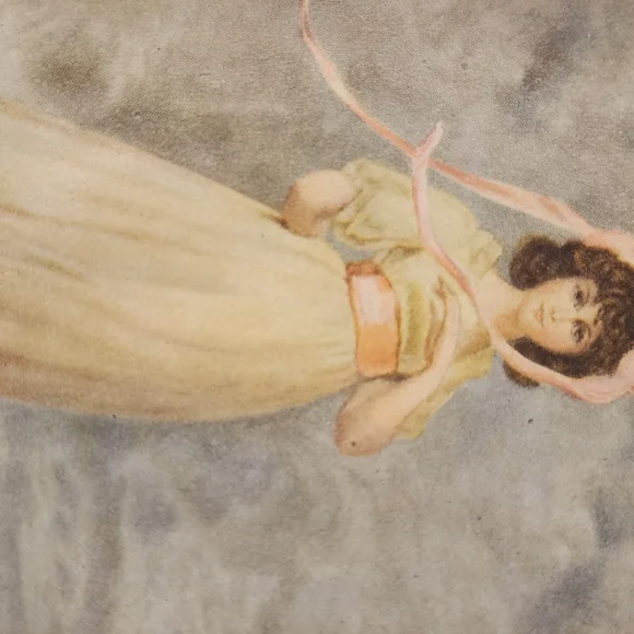 Vintage Thomas Lawrence Blue Boy & Pinkie Framed Black & Gold Victorian Art - Picture 2 of 12